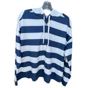 44 degrees North wide striped hoodie size L.